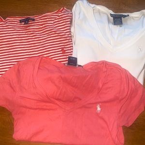 Ralph Lauren, a lot of three, size medium